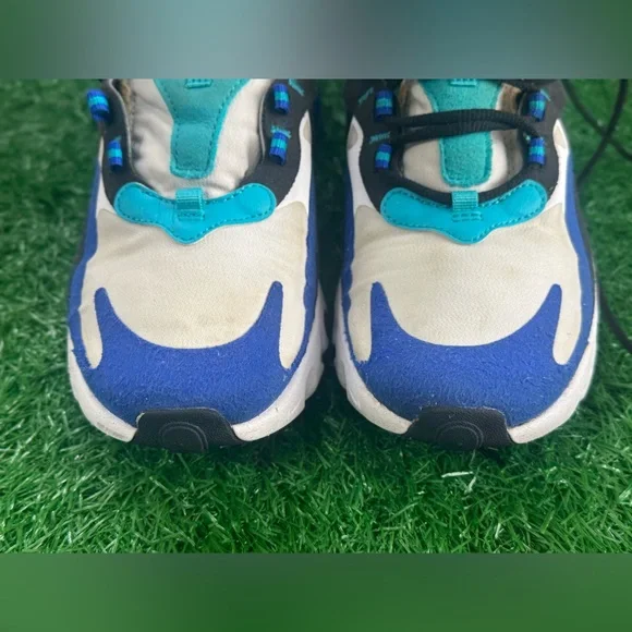 Nike Air Max 270‎ React Boys Shoes Size 6.5Y, Color: White/Black/Hyper Blue - Picture 8 of 8